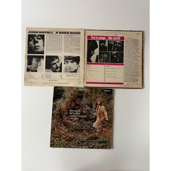 John Mayall Hard Road / Live In Europe / Blues From Laurel Canyon LP Lot VG/G+ - Picture 2 of 6